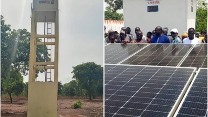 Ceg 2 Pèrèrè/Inauguration d’une centrale photovoltaïque et d’un château d’eau: l’Ong Sompékids et Edf créent un environnement propice à l’apprentissage
