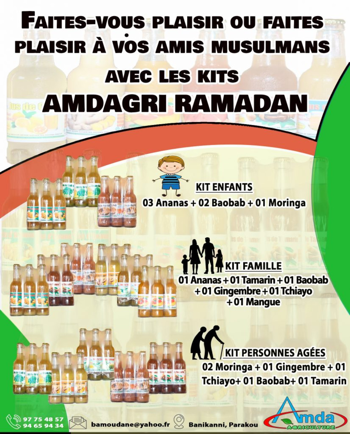 POUR PASSER UNE BONNE FÊTE DE RAMADAN, Consommez sans modération les jus de fruits Amdagri