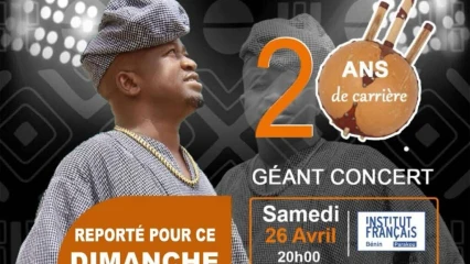 Concert live des 20 ans de carrière de Kalamoulaï: l’événement reporté pour ce dimanche à 19h