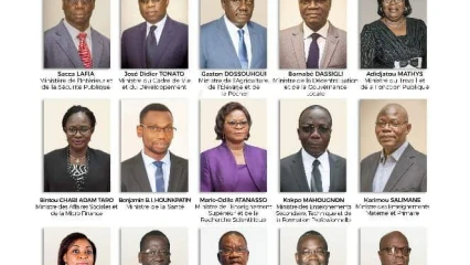 REMANIEMENT MINISTÉRIEL, Voici le 3è gouvernement de Patrice Talon