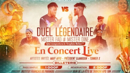 INSTITUT FRANÇAIS DE PARAKOU : Mister Fad & Mister Dine en concert le jour de la Tabaski