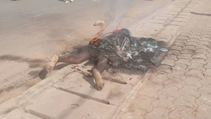 PARAKOU :  Un présumé voleur de voiture brûlé vif