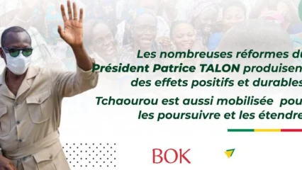TOURNÉE NATIONALE DU CHEF DE L’ÉTAT : Patrice Talon accueilli à Tchaourou
