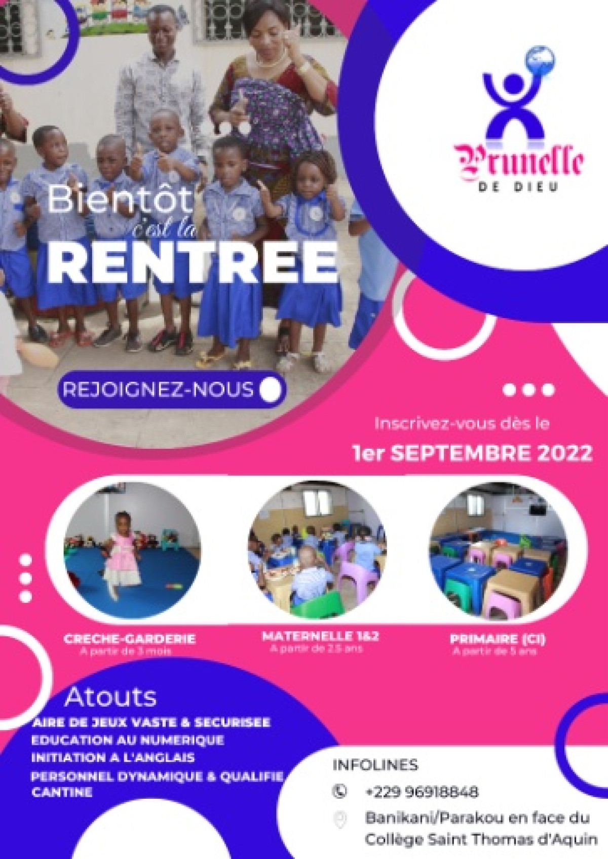 ÉDUCATION À PARAKOU : « Prunelle de Dieu » l&rsquo;école idéale pour vos enfants