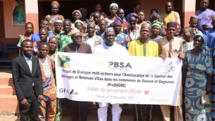 AMÉLIORATION DE LA GESTION DES BARRAGES ET RETENUES D’EAU À OUESSE ET GOGOUNOU : La Pbsa lance un projet pour le développement socioéconomique