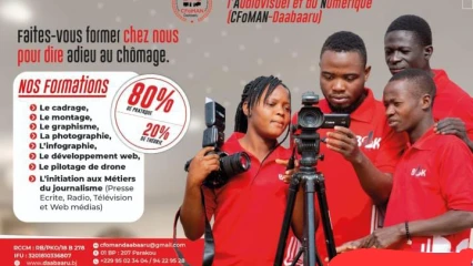 FORMATION AUX MÉTIERS DE L&rsquo;AUDIOVISUEL ET DU NUMÉRIQUE A PARAKOU : Les inscriptions se poursuivent au Cfoman-Daabaaru jusqu&rsquo;au 30 avril