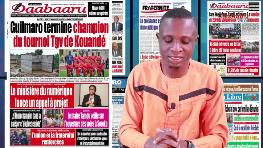 Revue des titres hebdomadaire du Quotidien Daabaaru de ce samedi 16 septembre 2023