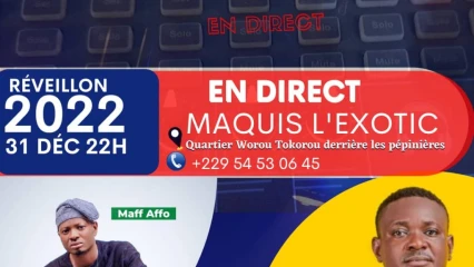 REVEILLON DU NOUVEL AN :  Deeman radio offre un show en direct du maquis l’Exotic 