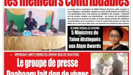 Parution du mardi 29 décembre 2020