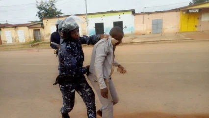 ÉVALUATION DIAGNOSTIQUE A PARAKOU: Enseignants reversés sur pieds de guerre devant le Lycée Mathieu Bouké dispersés par la police