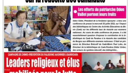 UNE DU JEUDI 21 JUILLET 2022