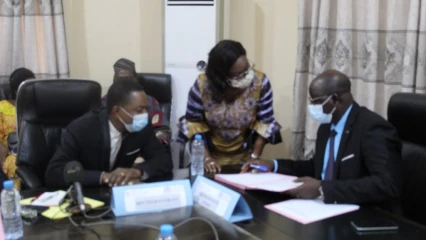 UNIVERSITE NATIONALE DES SCIENCES, TECHNOLOGIES, INGENIERIE ET MATHÉMATIQUES D’ABOMEY : Le professeur Joachim Gbénou installé dans ses nouvelles fonctions