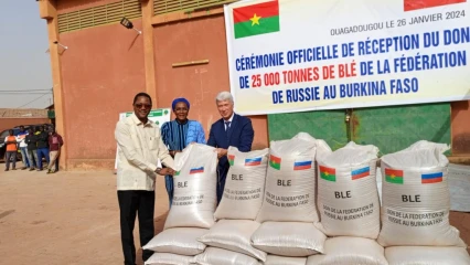 COOPÉRATION RUSSO-BURKINABÈ : Le Burkina-Faso reçoit 25 000 tonnes de blé de la Russie