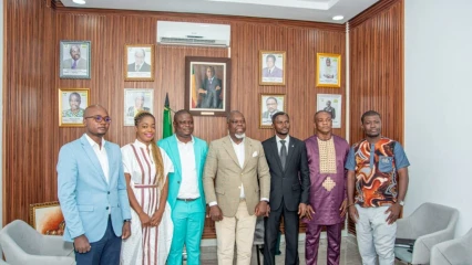 AUDIENCE À LA HAUTE AUTORITÉ DE L’AUDIOVISUEL ET DE LA COMMUNICATION : Un climat de confiance établi entre l’Unamel-Bénin et la Haac . La Haac de Edouard Loko prête à collaborer avec l’union