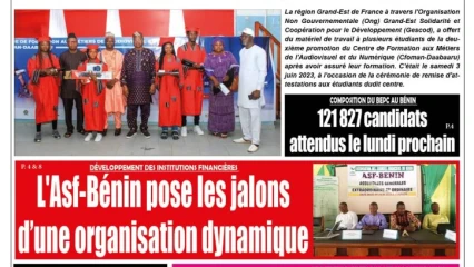 UNE DU VENDREDI 9 JUIN 2023