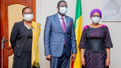 TRANSFORMATION NUMERIQUE DE LA COUR SUPREME : Victor Adossou reçu par Aurélie Soule Zoumarou