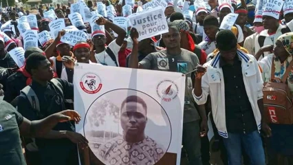 A TRAVERS UNE MARCHE DANS L’ENCEINTE DE L’UNIVERSITE DE PARAKOU : Les étudiants ont réclamé justice pour Eloi Dogo
