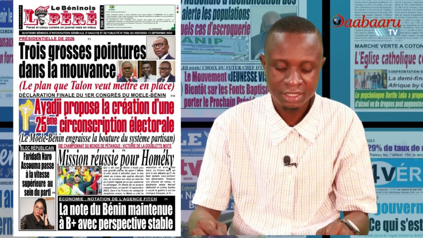 Revue des titres de ce mercredi 13 septembre 2023