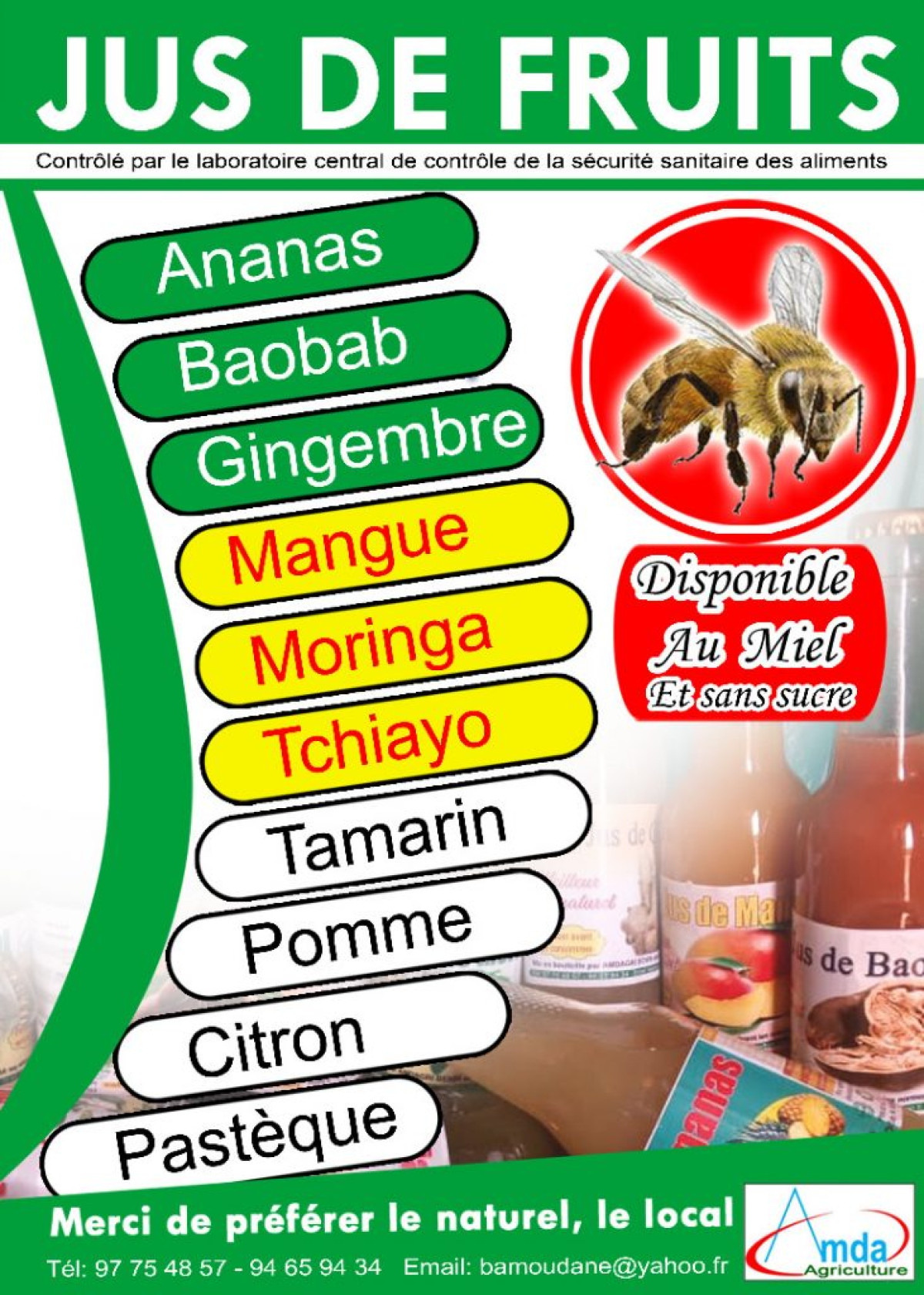 POUR DES JUS DE FRUITS NATURELS À MOINDRE COÛT : Optez pour Amdagri