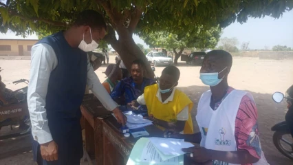 A GOGOUNOU,  Le Maire Séidou Tidjani a voté