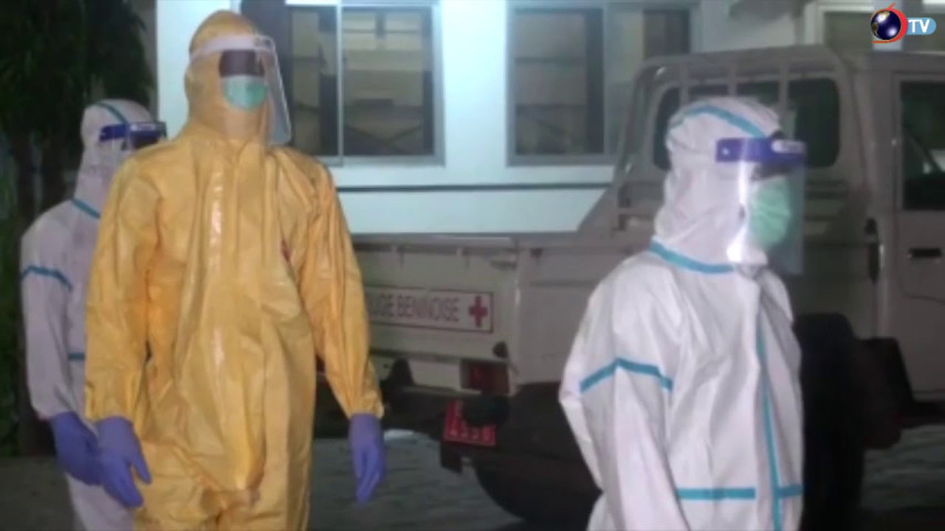 SANTE: Film d'un malade décédé du coronavirus