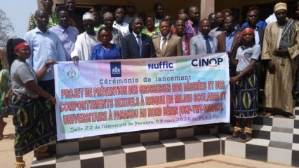 PRÉVENTION DES GROSSESSES NON DÉSIRÉES ET DES COMPORTEMENTS SEXUELS À RISQUE EN MILIEU SCOLAIRE ET UNIVERSITAIRE A PARAKOU AU NORD BÉNIN : Le projet Okp-Tmt officiellement lancé