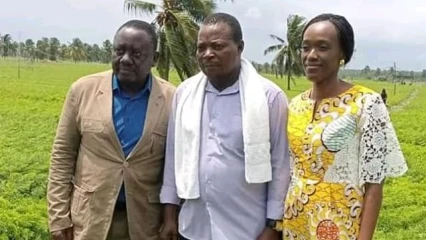 FILIERE MARAICHAGE AU BENIN : Les ministres Dossouhoui et Assouman au contact des acteurs