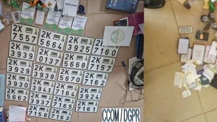Adjarra/Commissariat frontalier d'Aglogbè: 22 plaques d’immatriculation et 30 cartes grises saisies