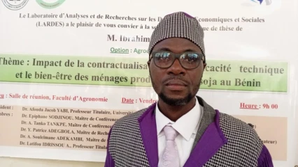 SOUTENANCE DE THÈSE DE DOCTORAT À L’UNIVERSITÉ DE PARAKOU : Ibrahima Issahou élevé au grade de docteur en sciences agronomiques