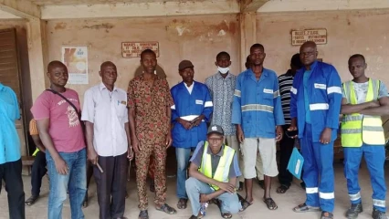 BÉNIRAIL : Les cheminots protestent contre l’abattement de leurs salaires et appellent Talon au secours