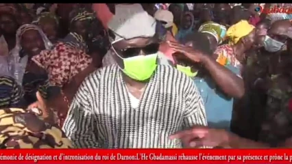 CÉRÉMONIE DE DÉSIGNATION ET D&rsquo;INTRONISATION DU ROI DE DARNON: L&rsquo;He Gbadamassi rehausse l&rsquo;événement par sa présence et prône la paix