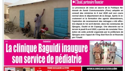 UNE DU MARDI 11 AVRIL 2023