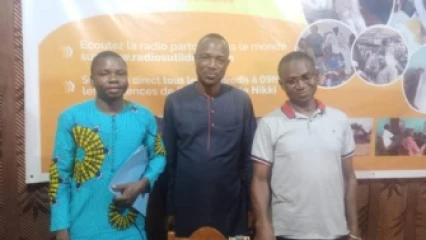 HAAC BORGOU-ALIBORI : Issa Bah Seko visite les locaux de Su Tii Déra Fm de Nikki