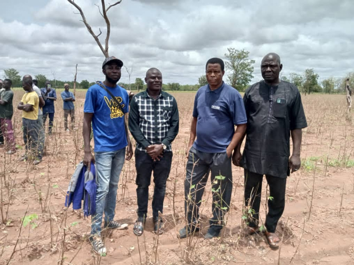 DESTRUCTION DE CHAMPS DE COTON SUITE À UN OURAGAN À KANDI ET MALANVILLE : La Fn-Cvpc apporte son soutien aux producteurs sinistrés  . Le cris de cœur du président Gani Badou Tamou au gouvernement