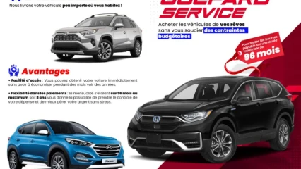 Automobile au bénin: avec guépard service, achetez le véhicule de vos rêves à 0f