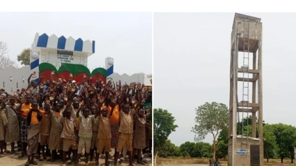 Kérou/Don d’une centrale photovoltaïque et d’un château d’eau: les populations de Firou disent merci à Peter King et à la Fondation Edf