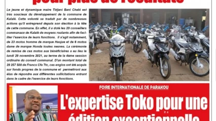 Parution du mercredi 01 décembre 2021