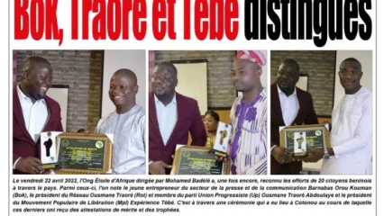 UNE DU LUNDI 25 AVRIL 2022