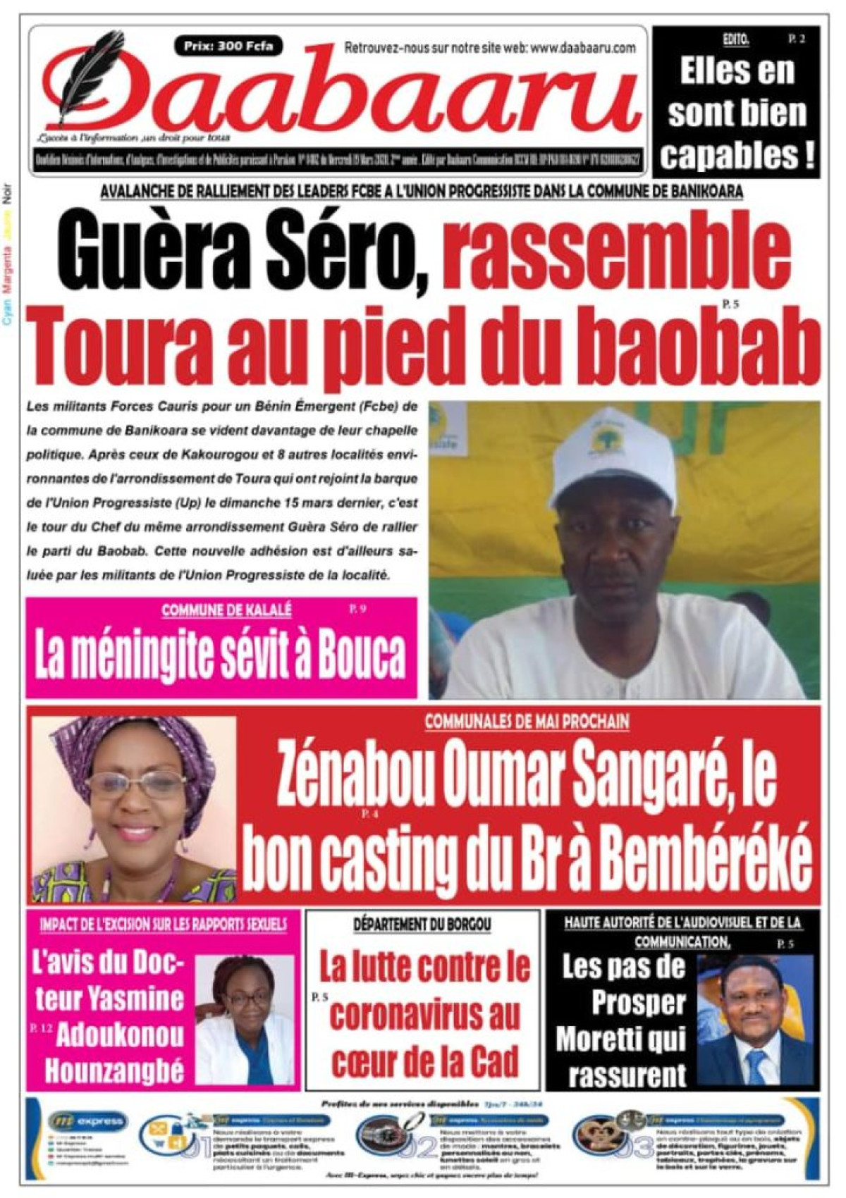 Parution du jeudi 19 mars 2020