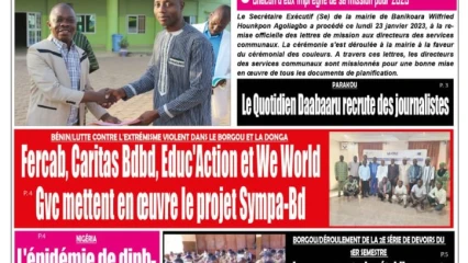 UNE DU MARDI 24 JANVIER 2023