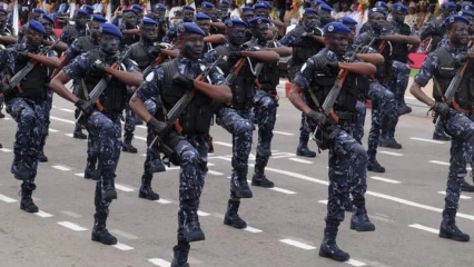 DÉCÉDÉ LORS DU BRAQUAGE DU 8 SEPTEMBRE A COTONOU :  Le sous brigadier Justin Wourou Biyaou a reçu les hommages de la République