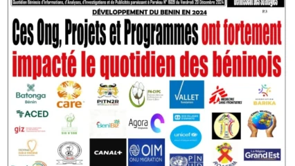 Développement en 2024: ces ong, projets et programmes ont fortement impacté le quotidien des béninois 