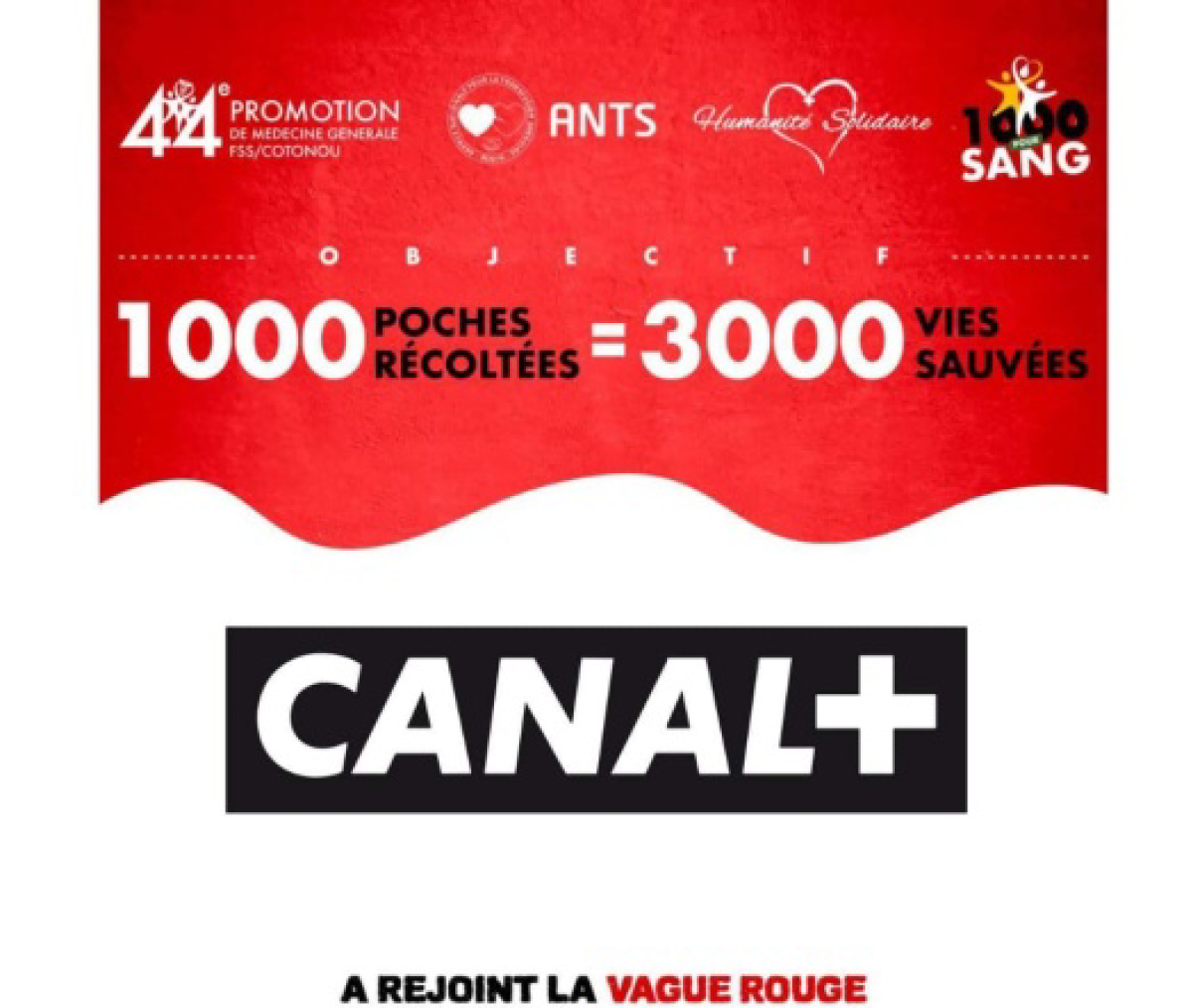 À TRAVERS SON PROGRAMME SOLIDAIRE « 1 MOIS, 1 CAUSE », Canal + engagé contre la drépanocytose