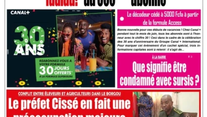 UNE DU JEUDI 9 JUIN 2022