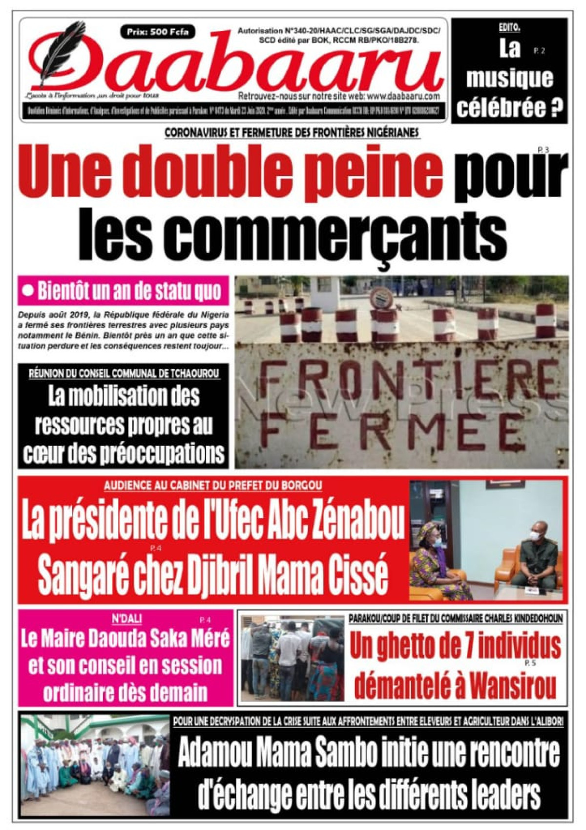 Parution du mardi 23 juin 2020