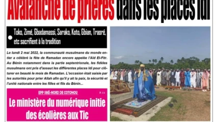 UNE DU MARDI 3 MAI 2022