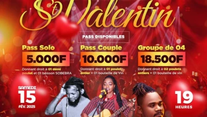 Célébration de la Saint-Valentin: Oasis de Paix organise une soirée spéciale le samedi 15 février 