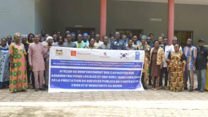 Amélioration de la prestation de services publics en contexte d&rsquo;insécurité au Bénin: le Pnud outille des Osc et administrations locales