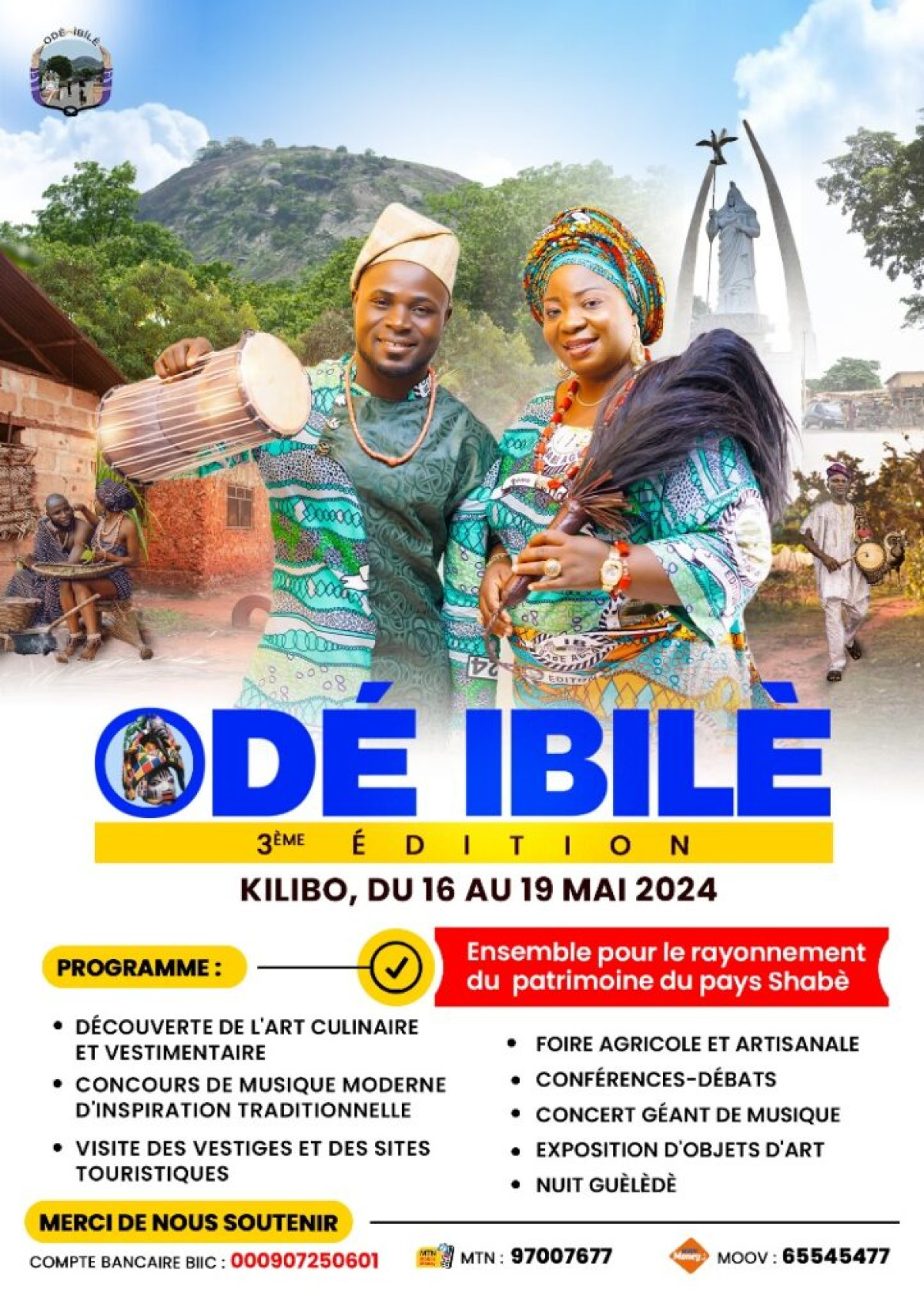 FÊTE IDENTITAIRE DES SHABÈ DU BÉNIN ET DE LA DIASPORA : Odé Ibilè, c&rsquo;est du 16 au 19 mai 2024 à Kilibo