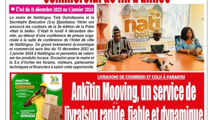 Parution du mardi 05 décembre 2023